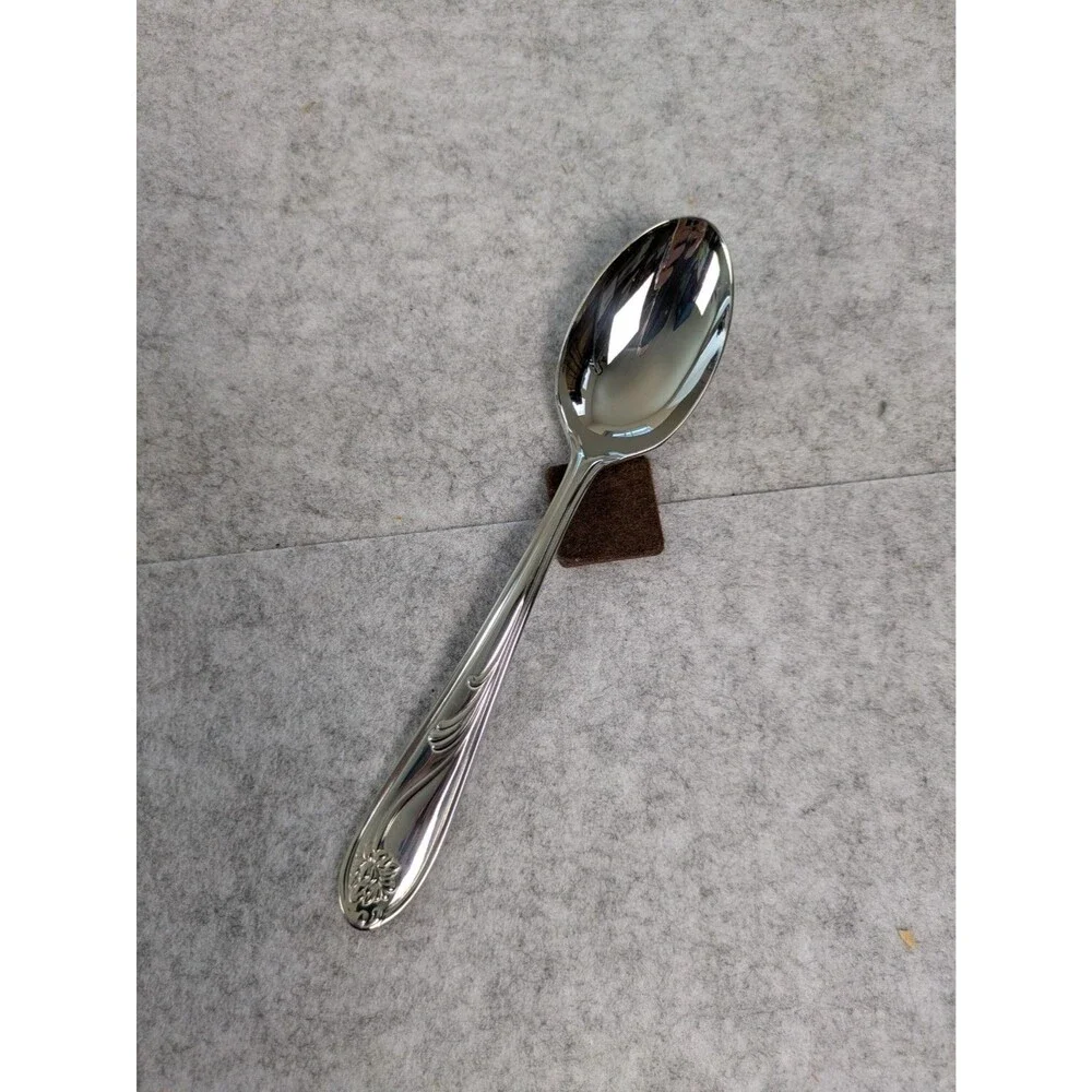 Lenox Casual Images Poppies On Blue 18/8 Stainless Steel Flatware 20 Piece IOB